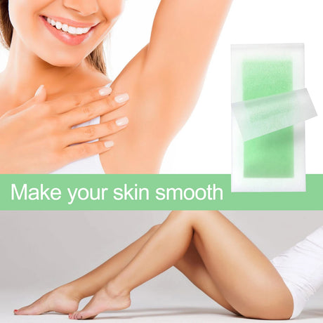 EELHOE Hair Removal Wax Strip Non-irritating Pore Shrink Improve Smoothness Smoothing Skin Peel Off Quick Hair Remove Strips