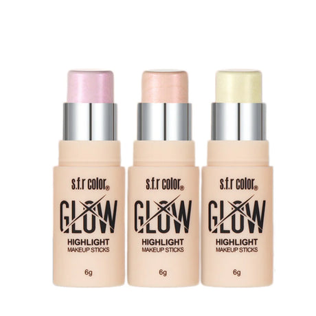 6-Color Highlight Stick – Glow Makeup, Longwear Pen Design, 6g, Face Highlighter Set