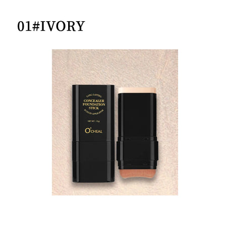 O'cheal Two In One Concealer Foundation Stick Facial Matte Waterproof Bronzer Contouring Face Coverage Moisturizing Makeup Cream