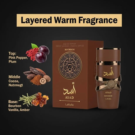 Unisex Woody Amber Eau De Parfum 100ml Long Lasting 8H Bourbon Vanilla Perfume for Daily Work Dating Business Social Occasions