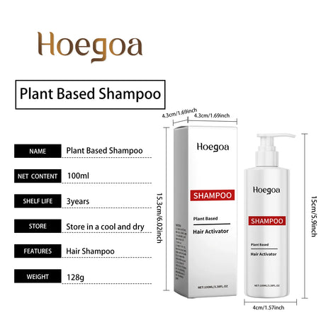 Hoegoa 100ml Repairing Hair Shampoo Nourish Scalp Wash Moisturizing Reduce Dandruff Oil Control Fluffy Hair Refreshing Shampoo
