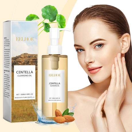 EELHOE Cleansing Oil for Sensitive Skin Oil Control Shrink Face Pores Soften Skin Centellas Asiaticas Makeup Remover Oil 100ml