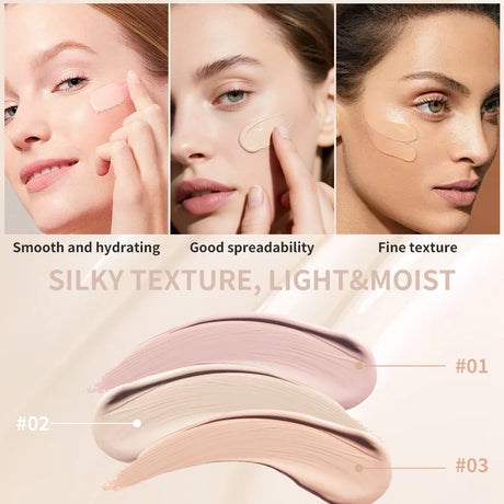 Matte Liquid Concealer Makeup Set Multi-functional Facial Concealer Long-Lasting Buildable Coverage for Contouring Dark Circles