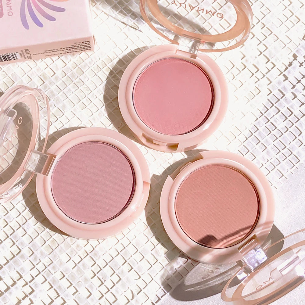 Daily Matte Blush Collection Natural Glow Buildable Cheek Color Long-Lasting Everyday Blush Makeup Natural Flush 3 Colors