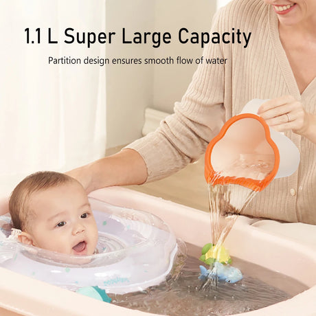 Baby Bath Rinse Cup Newborn Baby Shower Spoons Child Washing Hair Cup for Bathing Kids Bath Tool