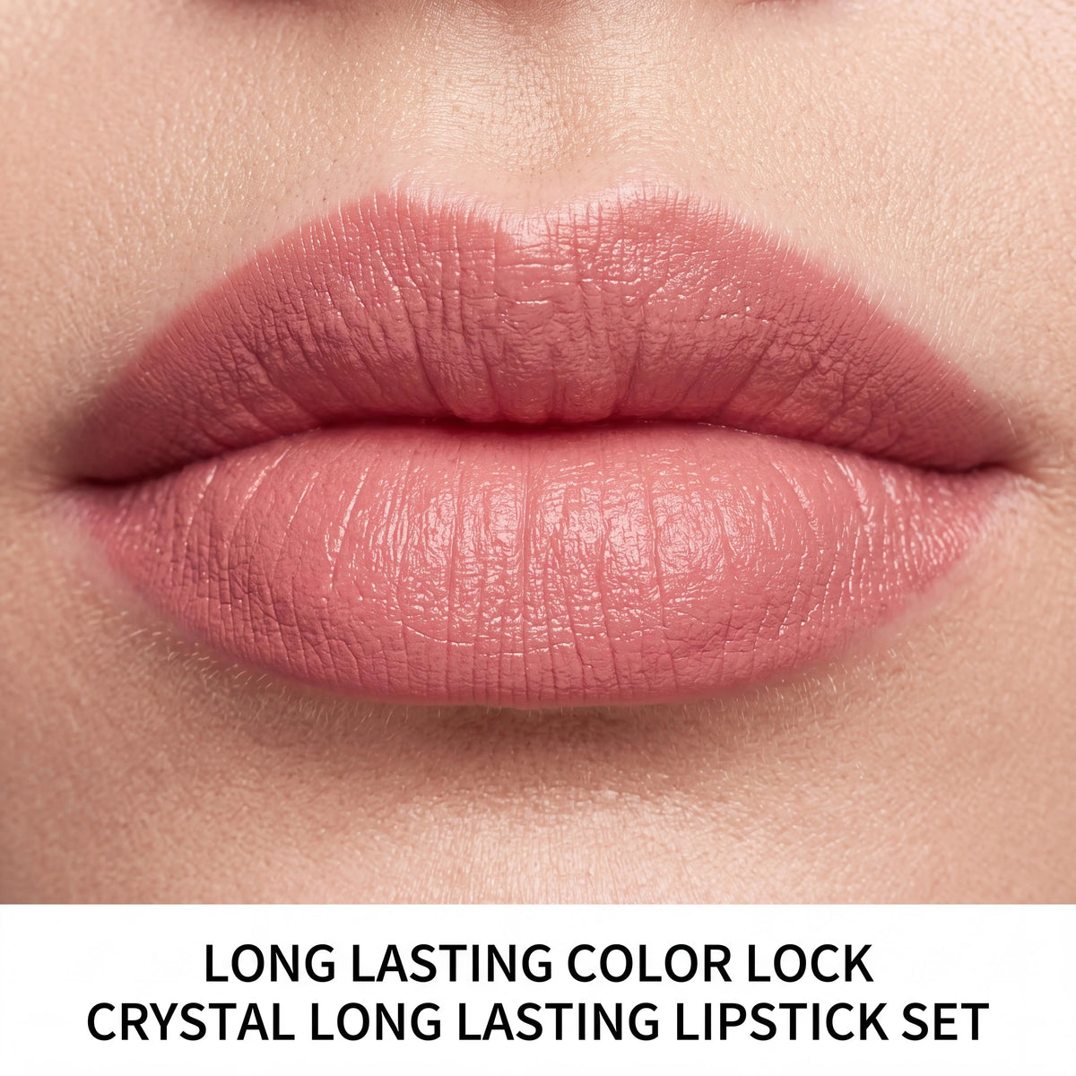 Zephoco Matte Long-Wear Lipstick Tint Crystal Shape 3 Colors High Pigment Waterproof Transfer-Proof Moisturizing Classic Fashion Shades