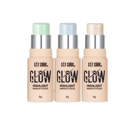 6-Color Highlight Stick – Glow Makeup, Longwear Pen Design, 6g, Face Highlighter Set