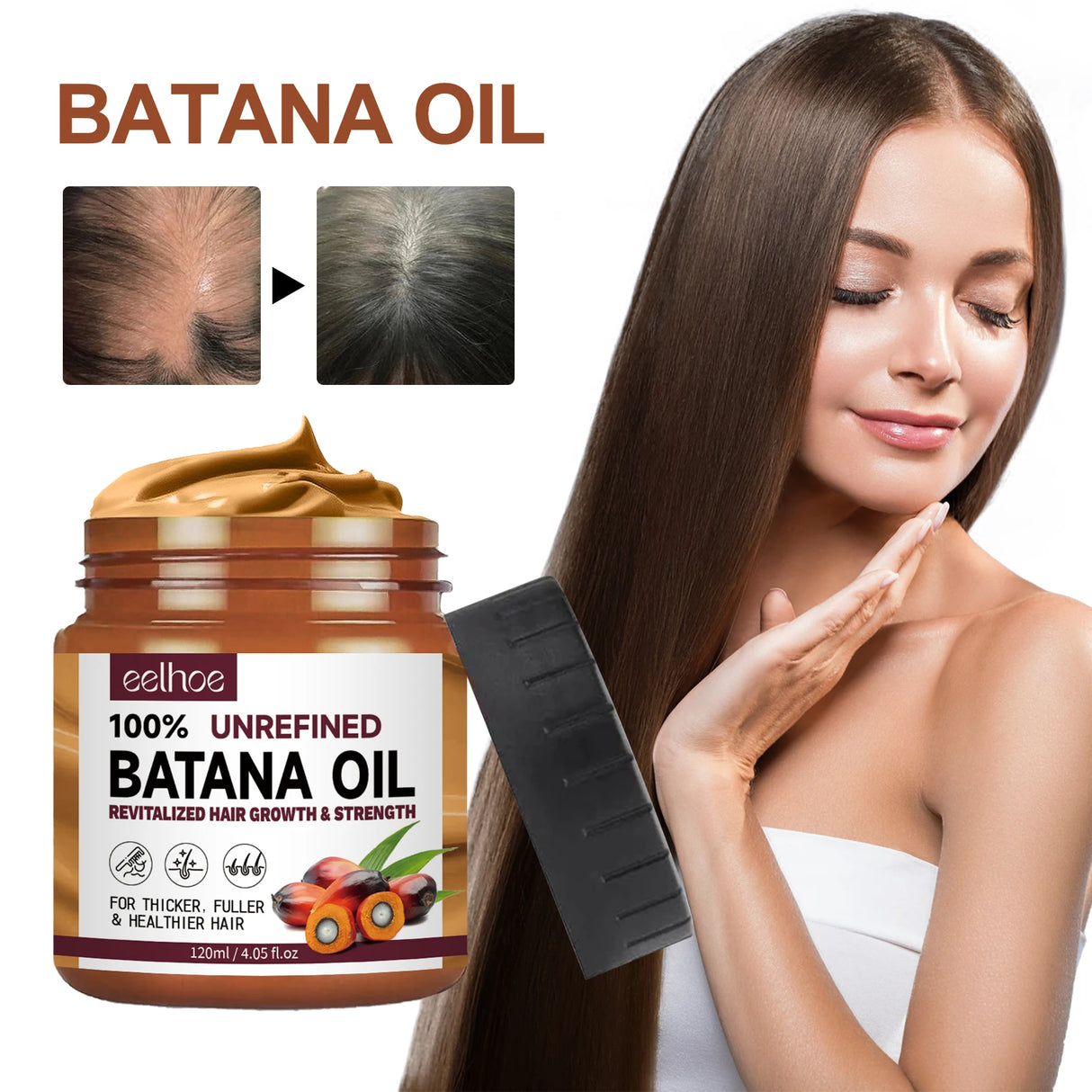 Eelhoe 10pcs Herbal Bubble Hair Dye Shampoo Batana Oil Hair Conditioner Cover White Hair Grey Scalp Nourish Hair Dying Shampoo