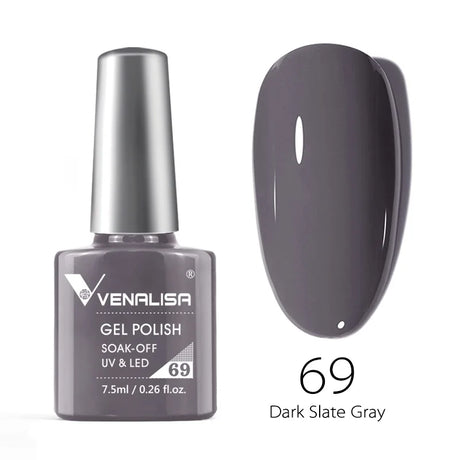 Venalisa 7.5ml Nail Gel Polish 60 Color Glitter Color Nail Varnish For Nail Art Manicure Top Coat Soak Off Enamel UV Gel Varnish