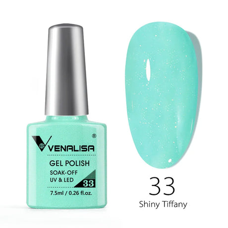 Venalisa 7.5ml Nail Gel Polish 60 Color Glitter Color Nail Varnish For Nail Art Manicure Top Coat Soak Off Enamel UV Gel Varnish