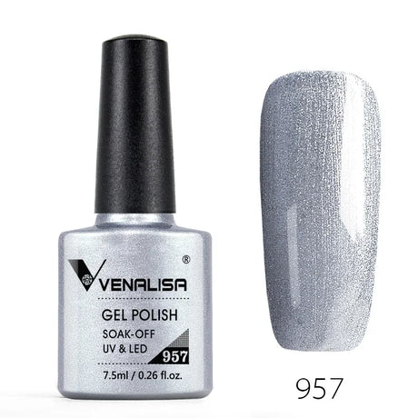 Venalisa 7.5ml Nail Gel Polish 60 Color Glitter Color Nail Varnish For Nail Art Manicure Top Coat Soak Off Enamel UV Gel Varnish