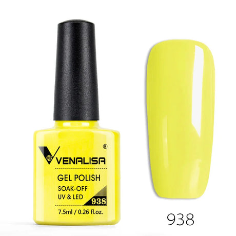 Venalisa 7.5ml Nail Gel Polish 60 Color Glitter Color Nail Varnish For Nail Art Manicure Top Coat Soak Off Enamel UV Gel Varnish
