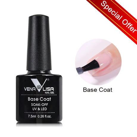 Venalisa 7.5ml Nail Gel Polish 60 Color Glitter Color Nail Varnish For Nail Art Manicure Top Coat Soak Off Enamel UV Gel Varnish