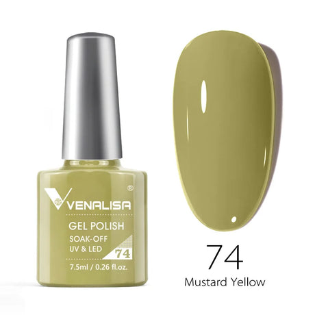 Venalisa 7.5ml Nail Gel Polish 60 Color Glitter Color Nail Varnish For Nail Art Manicure Top Coat Soak Off Enamel UV Gel Varnish