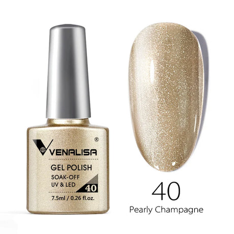 Venalisa 7.5ml Nail Gel Polish 60 Color Glitter Color Nail Varnish For Nail Art Manicure Top Coat Soak Off Enamel UV Gel Varnish