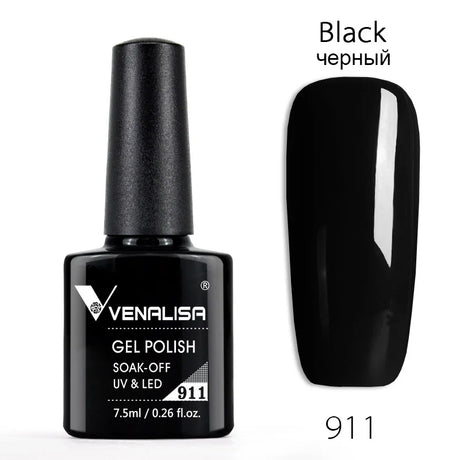 Venalisa 7.5ml Nail Gel Polish 60 Color Glitter Color Nail Varnish For Nail Art Manicure Top Coat Soak Off Enamel UV Gel Varnish