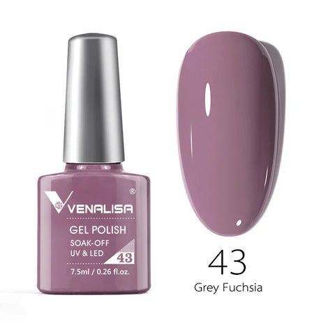 Venalisa 7.5ml Nail Gel Polish 60 Color Glitter Color Nail Varnish For Nail Art Manicure Top Coat Soak Off Enamel UV Gel Varnish