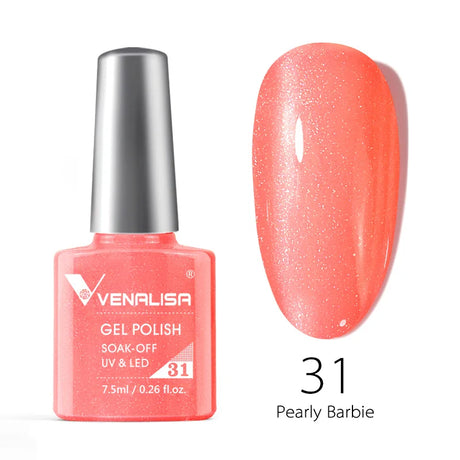 Venalisa 7.5ml Nail Gel Polish 60 Color Glitter Color Nail Varnish For Nail Art Manicure Top Coat Soak Off Enamel UV Gel Varnish