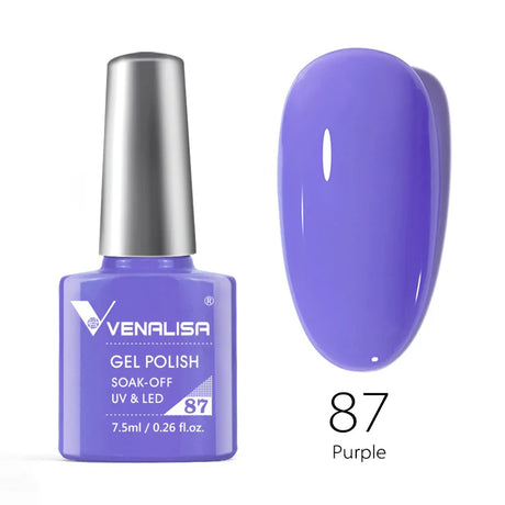 Venalisa 7.5ml Nail Gel Polish 60 Color Glitter Color Nail Varnish For Nail Art Manicure Top Coat Soak Off Enamel UV Gel Varnish