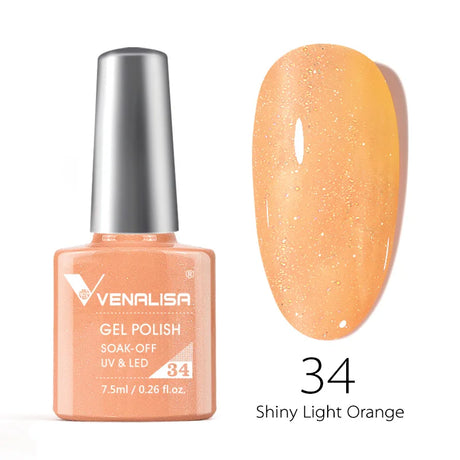 Venalisa 7.5ml Nail Gel Polish 60 Color Glitter Color Nail Varnish For Nail Art Manicure Top Coat Soak Off Enamel UV Gel Varnish