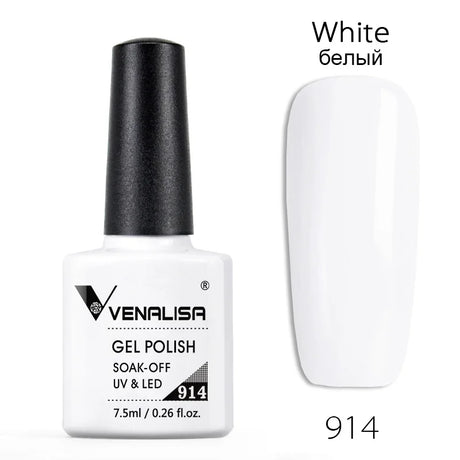 Venalisa 7.5ml Nail Gel Polish 60 Color Glitter Color Nail Varnish For Nail Art Manicure Top Coat Soak Off Enamel UV Gel Varnish