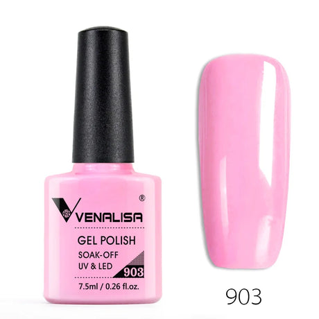 Venalisa 7.5ml Nail Gel Polish 60 Color Glitter Color Nail Varnish For Nail Art Manicure Top Coat Soak Off Enamel UV Gel Varnish