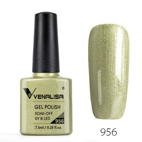 Venalisa 7.5ml Nail Gel Polish 60 Color Glitter Color Nail Varnish For Nail Art Manicure Top Coat Soak Off Enamel UV Gel Varnish