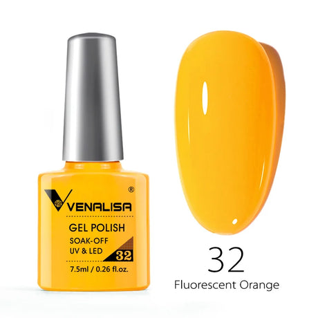 Venalisa 7.5ml Nail Gel Polish 60 Color Glitter Color Nail Varnish For Nail Art Manicure Top Coat Soak Off Enamel UV Gel Varnish