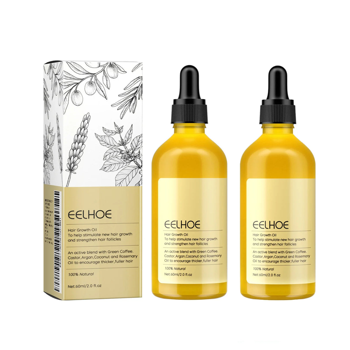 1/2/3pcs Natural Hair Growth Oil Rosemary Anti Hair Loss Regrowth Moisturizing Repair Anti Baldness Fast Hair Growth Serum Oil