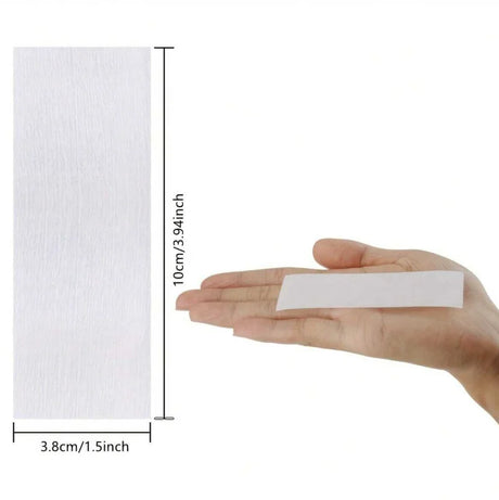 200Pcs Non-woven Waxing Strips Disposable Hair Removal Paper For Soft Wax Full Body Face Legs Chest Back Bikini Area Use