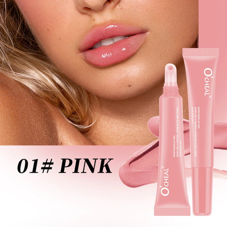 Water Glow Plump Lip Color Liquid Lip Gloss - Cream Moisturizing Non-greasy Lip Oil Gel Lip Care Balm Hydrating Shine