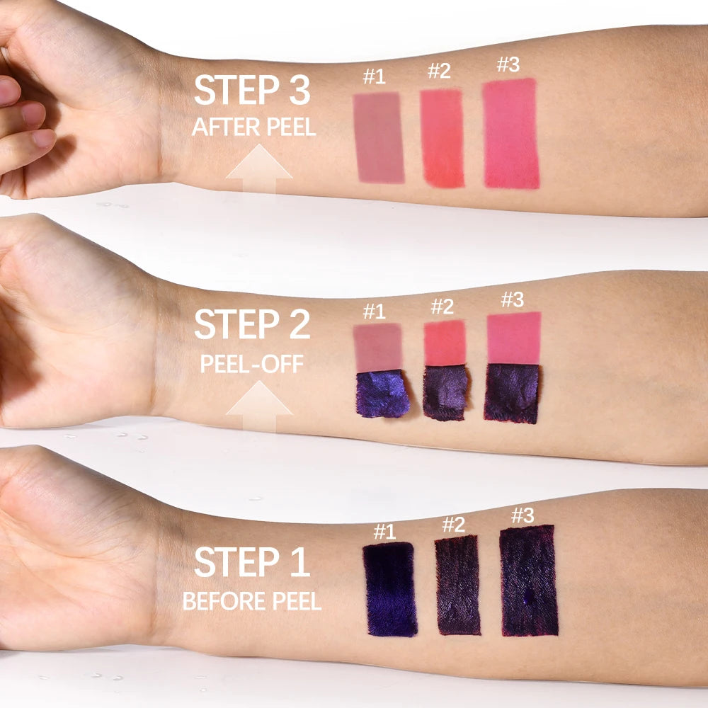 Waterproof Peel Off Lip Stain Tattoo Tint Long Lasting Matte Lip Gloss Lipstick Cosmetics Matte