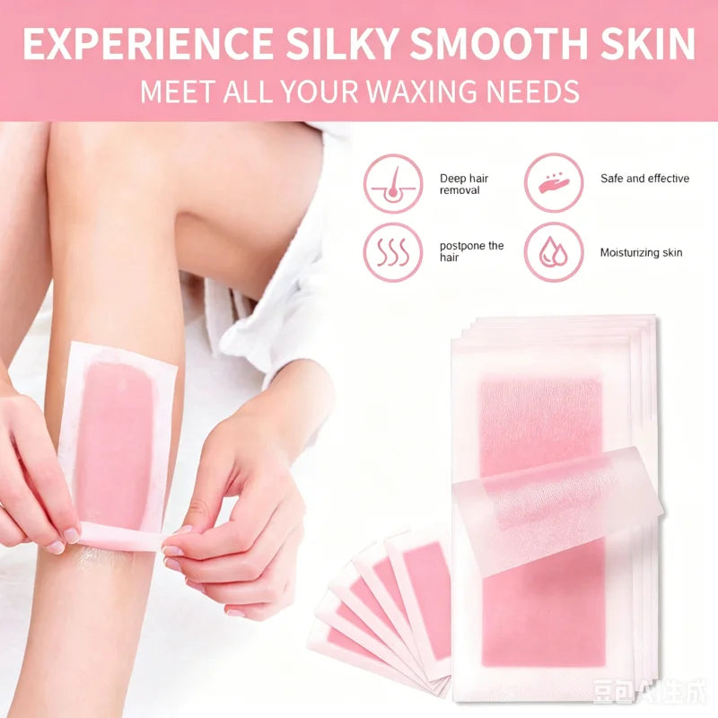 10/20/30/50 Pcs Depilatory Wax Strips For Hair Removal Wax Paper Cold Wax Strips Paper For Face Neck Arm Leg Body Beauty Tools