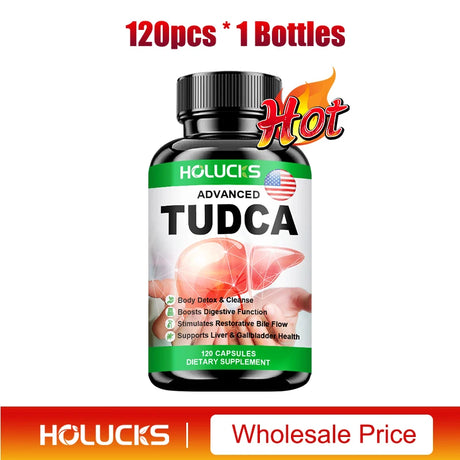 HOLUCKS TUDCA Supplement, Support Liver Cleansing, Detoxification and Repair, Digestive Health, Immune Support