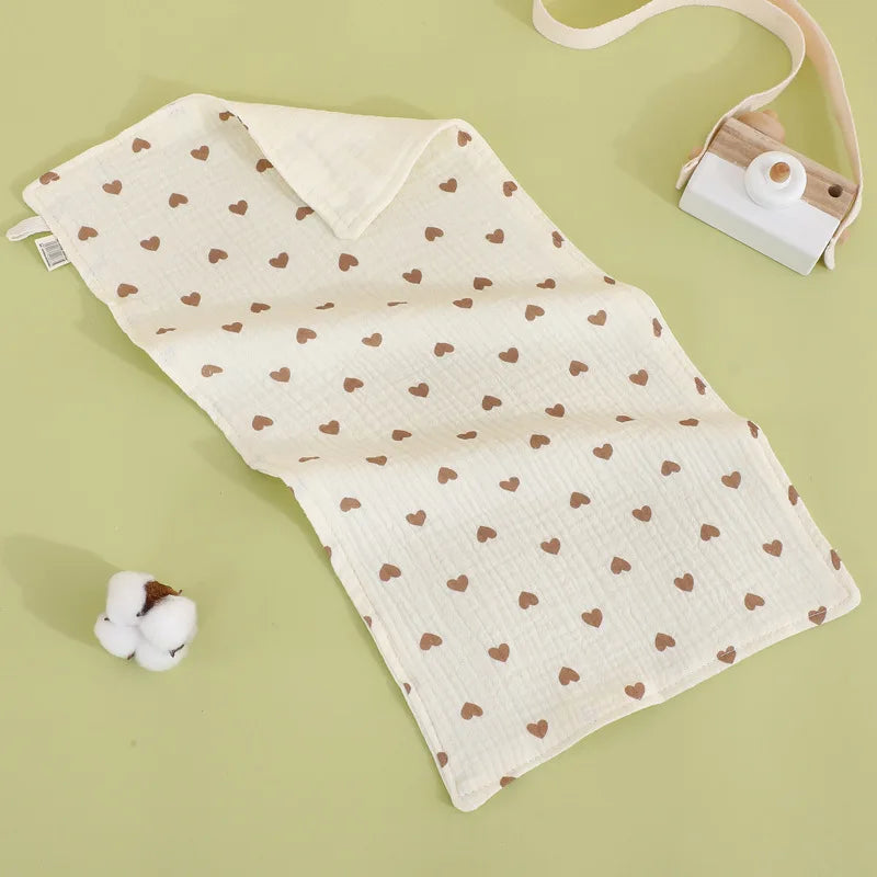 25x50cm Baby Six-layer Pure Cotton Gauze Small Towel Face Towel Square Towel Mouth Towel Baby Washcloth