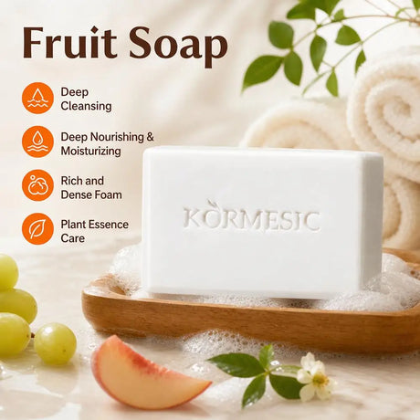 fruits Facial Soap Moisturizing Brightening Deep Cleansing Body Face Wash Foam Facial Cleanser Handmade Soap