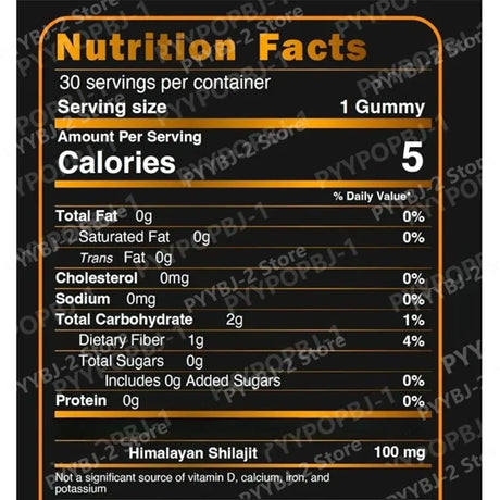 Shilajit Gummies Support Energy and Vitality Berry Flavor with Pomegranate & Honey ExtractDaily Wellness Support 30 Gummies