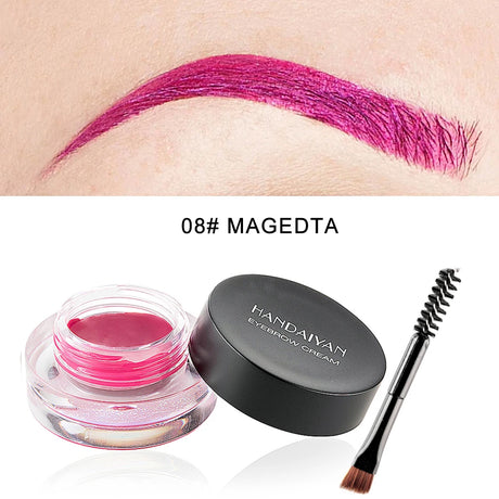 HANDAIYAN Colorful Eyebrow Cream Gel High Pigment Brows Tint Waterproof Long lasting Eye Brow Dye With Brushes Decorate Cosmetic