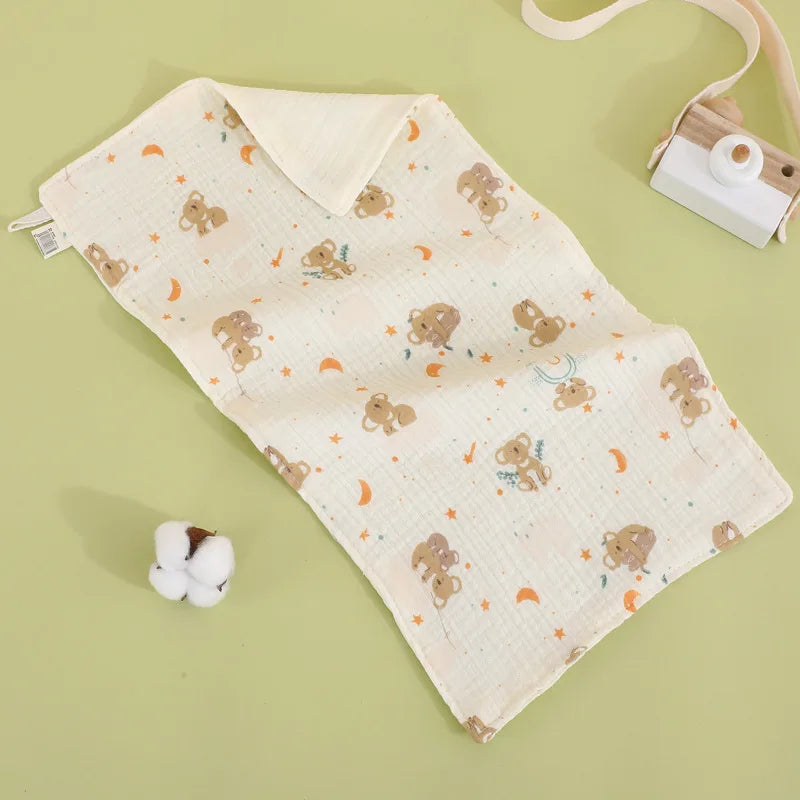 25x50cm Baby Six-layer Pure Cotton Gauze Small Towel Face Towel Square Towel Mouth Towel Baby Washcloth