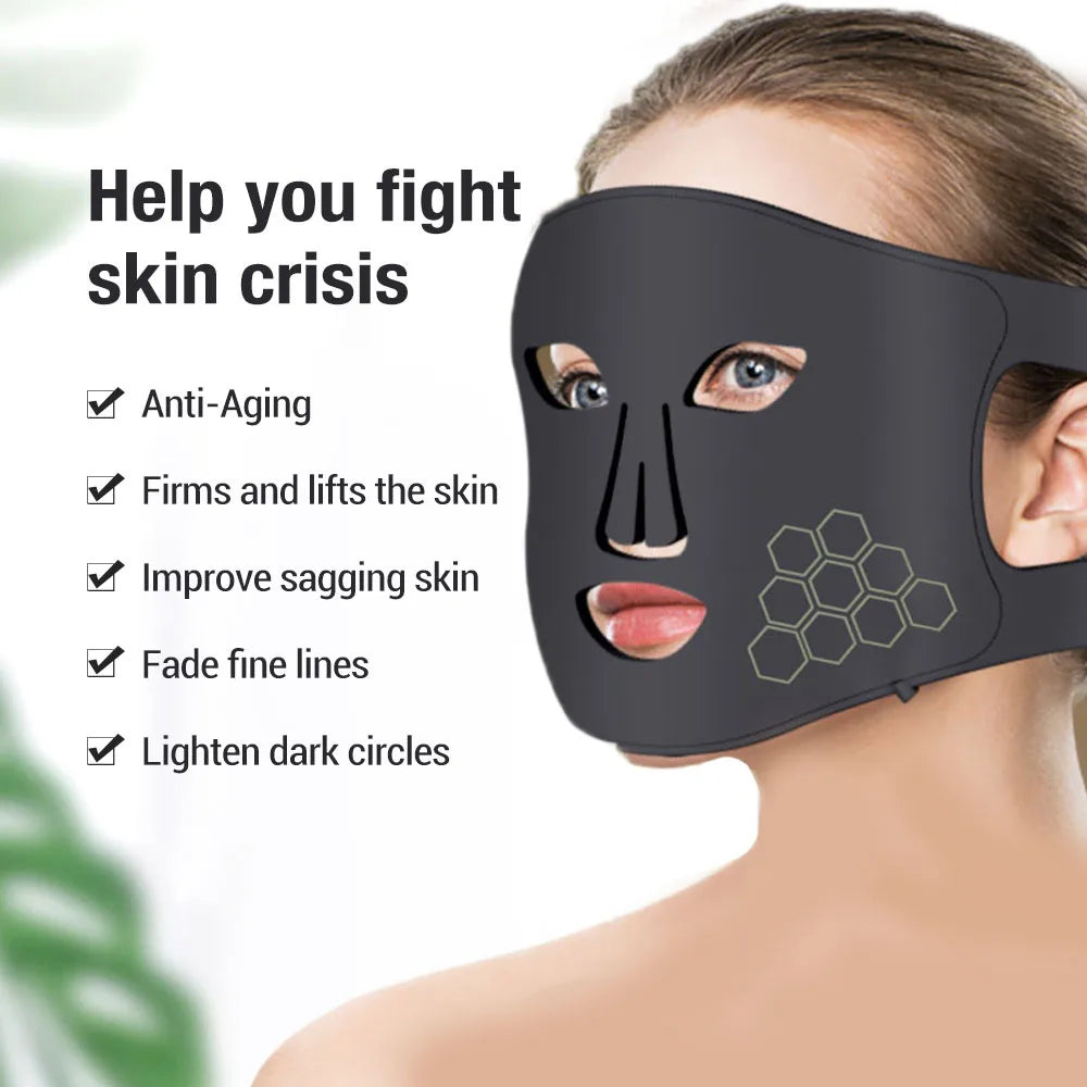 Red Light therapy Mask 460nm 660nm 850nm LED Beauty Devices Face Instrument Rejuvenation Skin Anti Aging Wrinkle Skin Repair