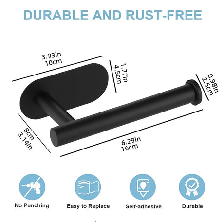 SARIHOSY Stainless Steel Toilet Paper Holder Bathroom Accessories Paper Roll Shelf Towel Rack