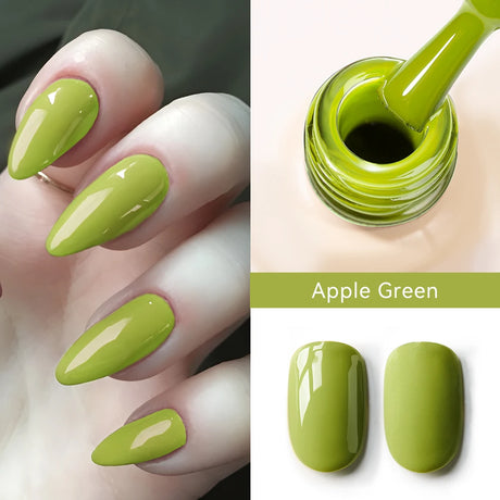 MAYCHAO Cherry Red Gel Nail Polish 12ml Glossy Semi Permanent Soak Off UV LED Frosted Gel Nails Base Painting Varnish