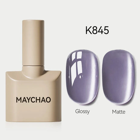 MAYCHAO Glitter Gel Nail Polish 7.3ml Semi-permanent Sequins Shiny Gel Base Top Coat Soak Off UV LED Varnish Nail Art Decoration