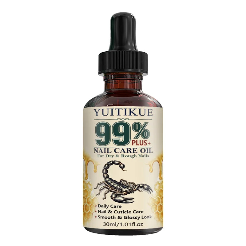 YUITIKUE 99% Plus Nail Care Oil 30ml Moisturizing Cuticle Oil Improve Dry Rough Fingernails Toenails Nail Strengthener