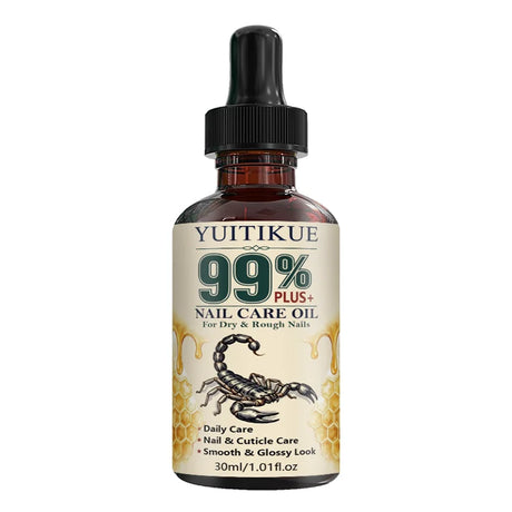 YUITIKUE 99% Plus Nail Care Oil 30ml Moisturizing Cuticle Oil Improve Dry Rough Fingernails Toenails Nail Strengthener