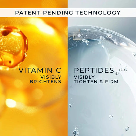 Patent-Pending Formula Vitamin C Facial Serum Infused With Hyaluronic Acid & Retinol, Daily Facial Care To Make Skin Appear Brighter & Smoother In Look