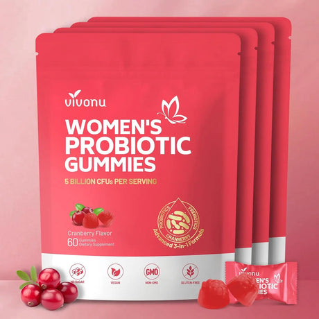 Probiotic for Women Probiotic Gummies Feminine Daily Wellness Balance Ph Gummies Cranberry Probiotics Health Yeast Ph Balance