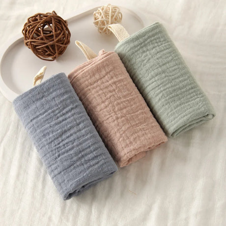 3/5Pcs 6-Layer Pure Cotton Baby Cotton Washcloth Soft Gauze Cotton Newborn Burp Cloth Absorbent Baby Towels Square Towels