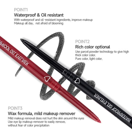 Waterproof Matte Eyeliner Pen, Quick Dry, Long-Lasting, Smooth
