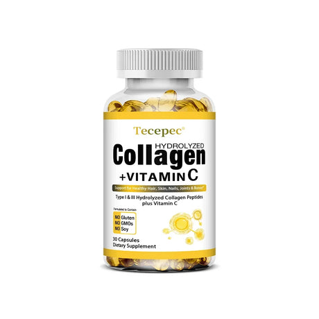 Super Collagen with Vitamin C and Biotin, Skin, Hair and Nails Supplement, Antioxidants, Anti-Aging,Collagen Booster